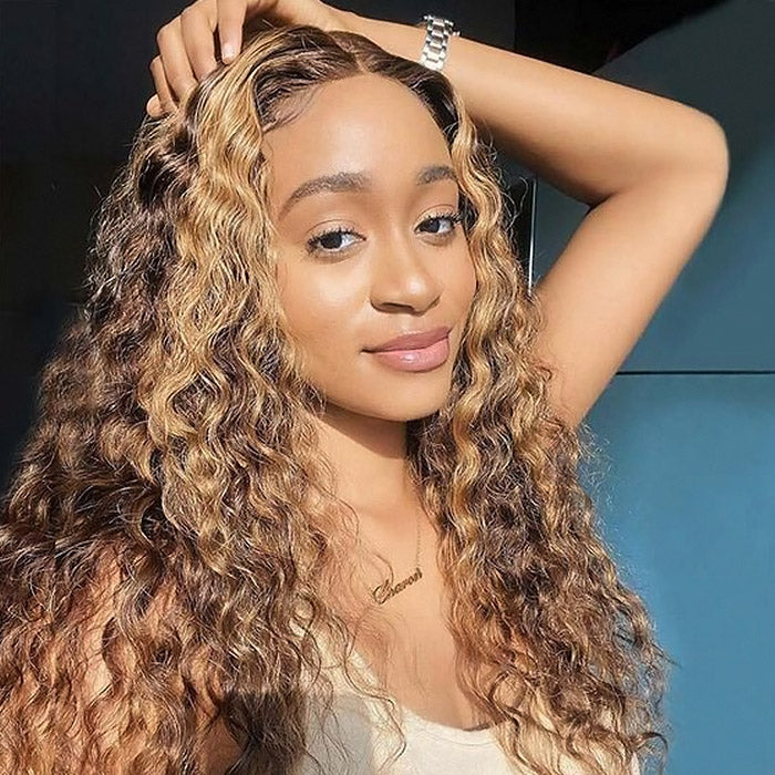 Wear Go Loose Deep Wig P4/27 Pre-plucked 5x5 Glueless Lace Closure Wig With Bleached Knots Ready Go Wigs