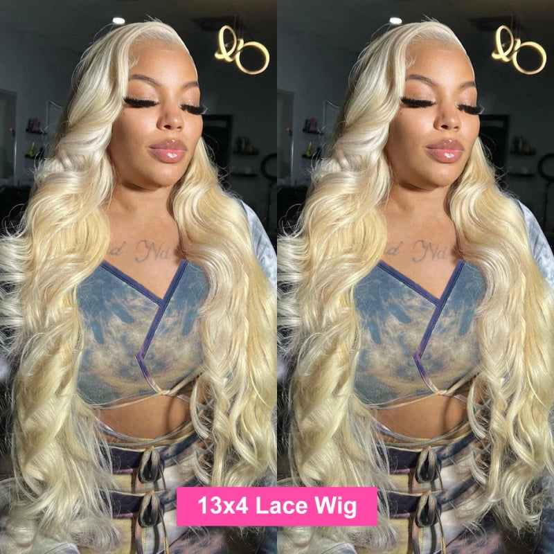 [Bogo Free Deal] Long 32 34 inch Clearance Sale 613 Blonde Lace Front Wig Straight / Body Wave 13x4 HD Lace Frontal Wigs 180% Density