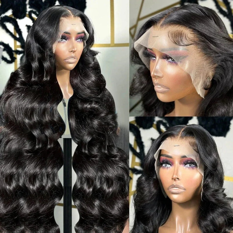 40 Inch Body Wave Wig Pre-plucked 13x4 HD Lace Frontal Human Hair Wigs Glueless HD Lace Wigs 250% Density