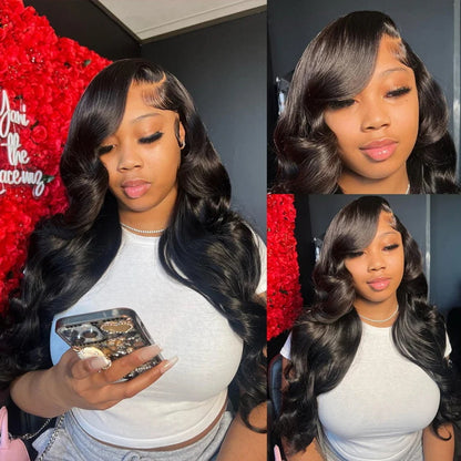 Body Wave Bundles with Closure Brazilian Human Hair 3 Bundles with 4x4 Lace Closure