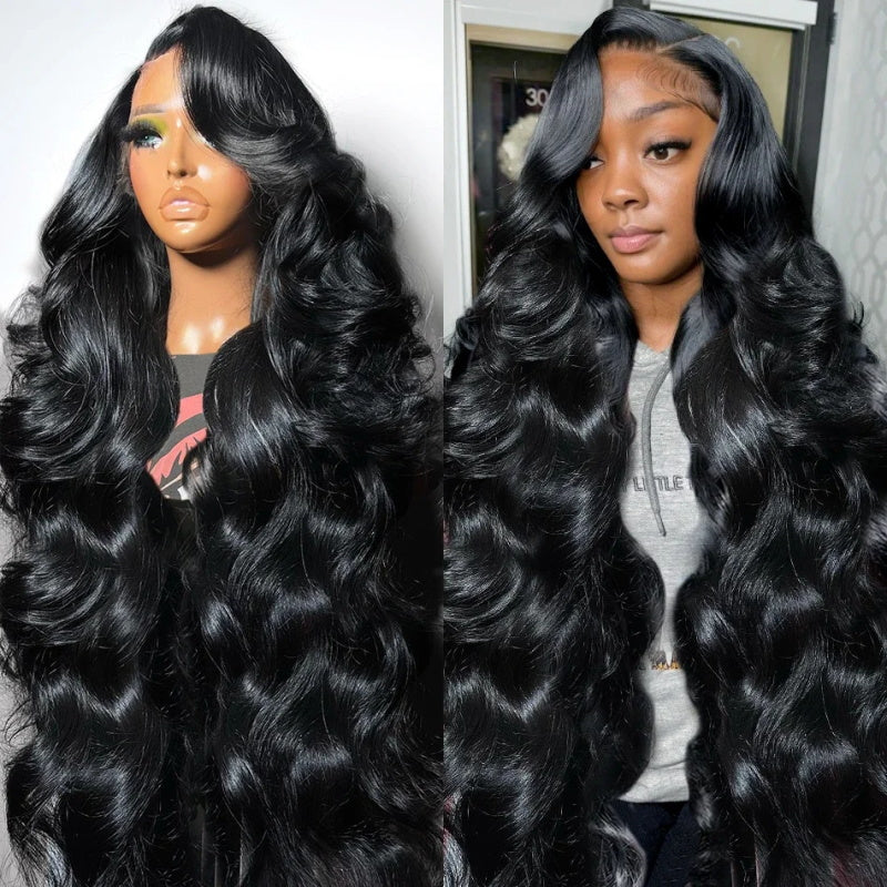 40 Inch Body Wave Wig Pre-plucked 13x4 HD Lace Frontal Human Hair Wigs Glueless HD Lace Wigs 250% Density