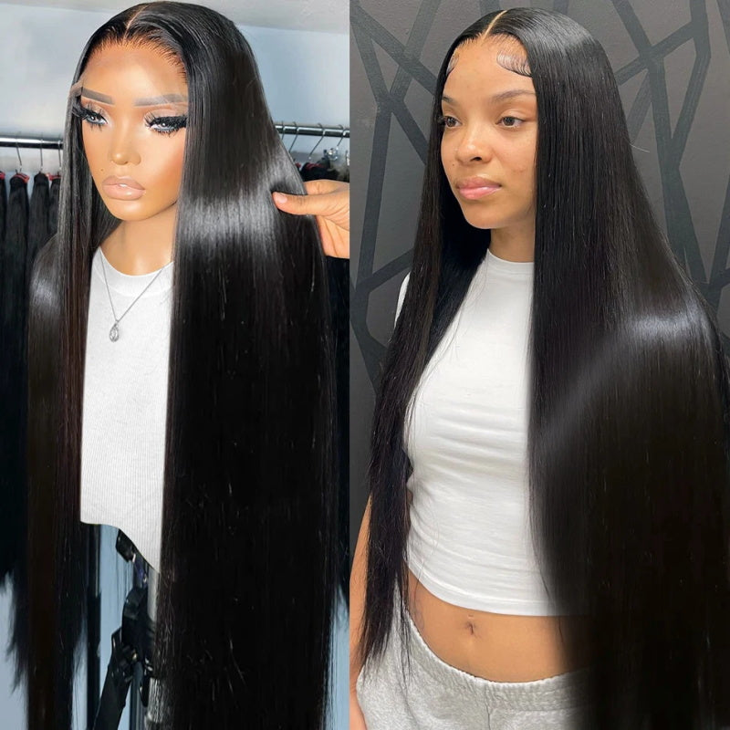 [ Super Flash Sale] 30''= $159.66 180% Density  | Pre Plucked & Bleached Knots Ready To Wear Lace Closure Human Hair Wig Deal