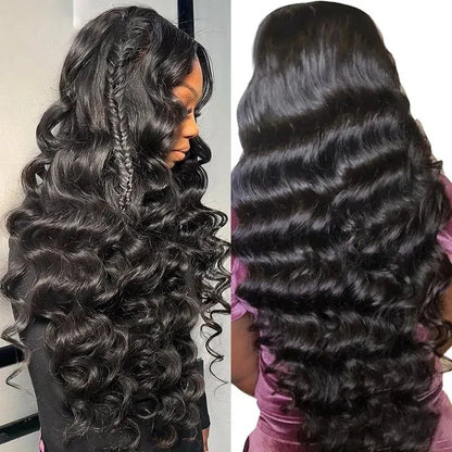 [ Super Flash Sale] 30''= $159.66 180% Density  | Pre Plucked & Bleached Knots Ready To Wear Lace Closure Human Hair Wig Deal