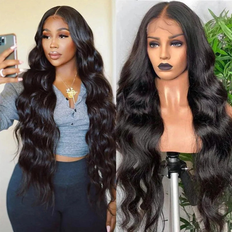 (Super SALE! ) 180% Density 16"-38" Save 50% OFF  Glueless 4x4 Lace Closure Human Hair Wig With Pre-Plucked