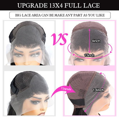 [Upgrade 13×4 Full Lace Front] P4/27 Highlight Body Wave Ombre Color Glueless Human Hair Wigs