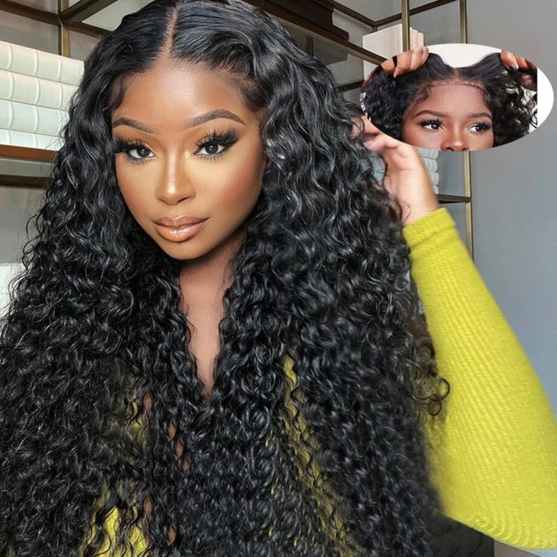 [ 30''= $198.99 ] Pre Cut & Pre Plucked & Bleached Knots Ready To Wear 13*4 Lace Front Human Hair Wig Deal