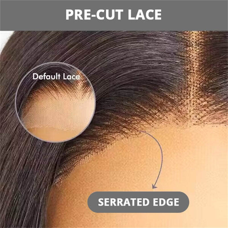 [ 30''= $198.99 ] Pre Cut & Pre Plucked & Bleached Knots Ready To Wear 13*4 Lace Front Human Hair Wig Deal