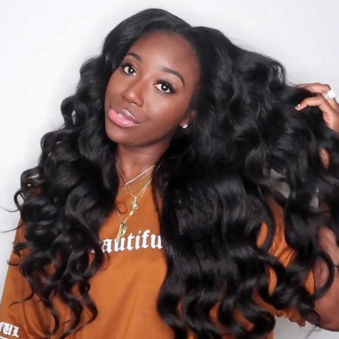 180% Desnity Wear Go Body Wave Lace Front Wigs Pre Cut 13x4 HD Lace Glueless Wig Natural Hairline Beginner Friendly