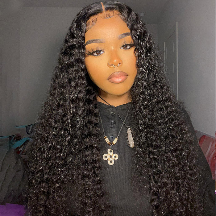 Wear Go Kinky Curly Lace Front Wigs 13x4 Pre Cut Lace with Natural Hairline Glueless Wigs Beginner Friendly