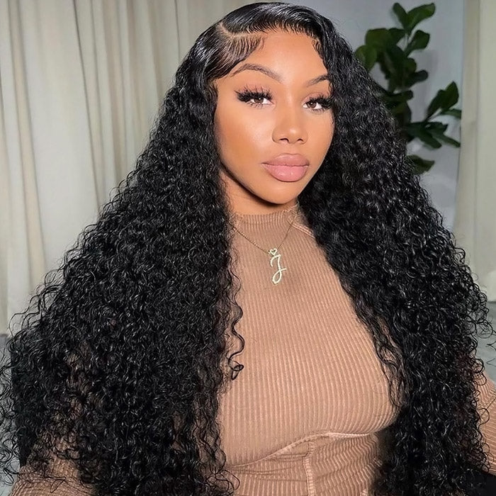 Wear Go Kinky Curly Lace Front Wigs 13x4 Pre Cut Lace with Natural Hairline Glueless Wigs Beginner Friendly