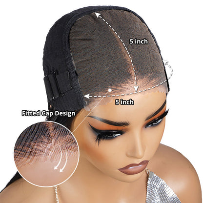 Ready To Wear Straight Bob Wig 180% Density Pre-plucked Straight Lace Front Wig Pre-cut HD Lace With Bleached Knots