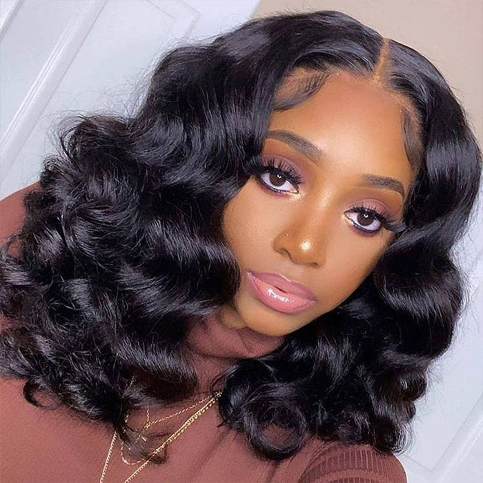 Wear and Go Glueless Wig Pre-plucked 5x5 HD Lace Closure Wig With Bleached Knots Loose Deep Bob Wig Glueless Wigs