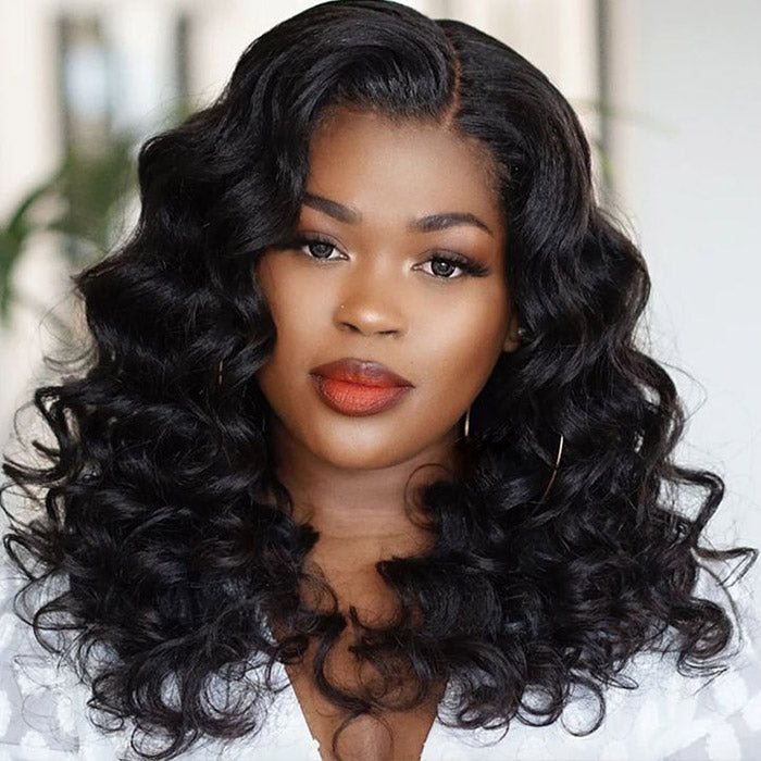 Wear and Go Glueless Wig Pre-plucked 5x5 HD Lace Closure Wig With Bleached Knots Loose Deep Bob Wig Glueless Wigs