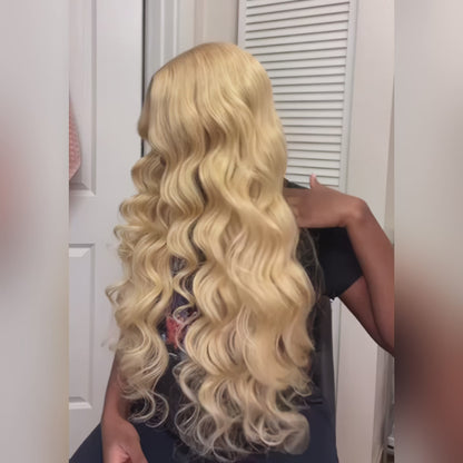 Long Blonde Wig 40 Inch 613 Blonde Lace Front Wigs Body Wave Hair 13x6 Lace Frontal Glueless Wigs