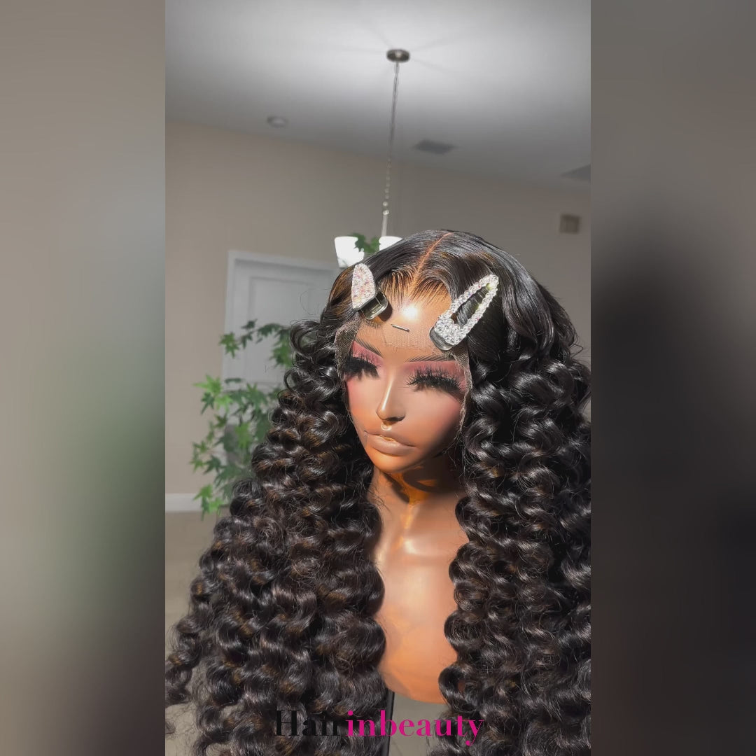 Glueless Loose Wave Wig 13x4 Invisible HD Lace Front Wig Loose Wave Wigs Melted Match All Skin Color Pre-cut
