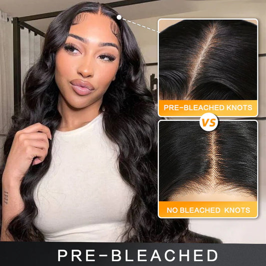 Glueless Wear & Go Wigs Body Wave Human Hair 5x5 Lace Closure Wigs