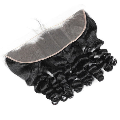 8A Mink Brazilian Loose Wave Hair 4 Bundles with 13*4 Frontal