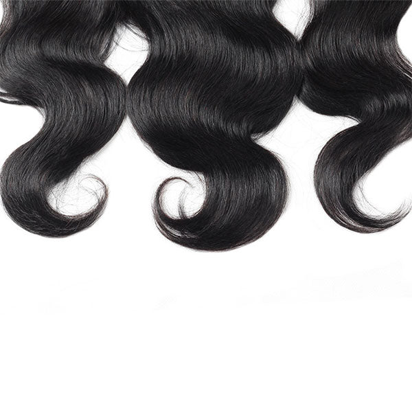 8A Mink Hair 4 Bundles Brazilian Body Wave with 13X4 Lace Frontal