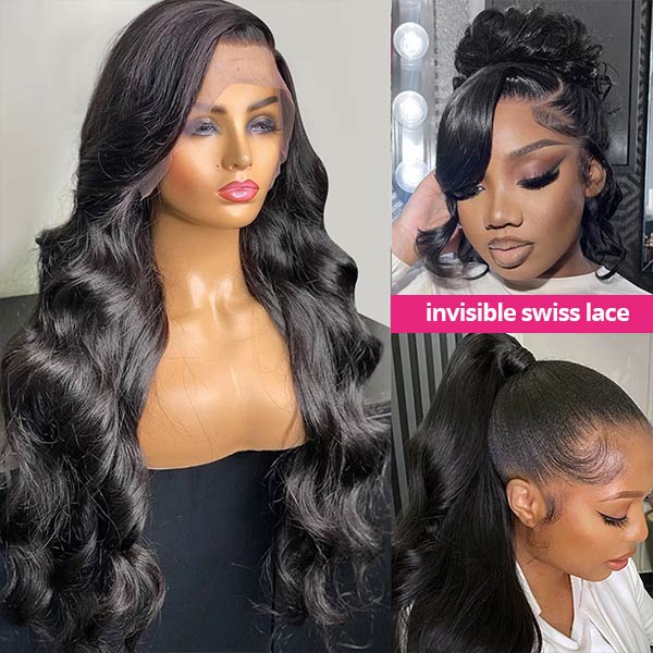 Body Wave HD Lace Front Wigs 13x4 Undetectable Lace Wig With Baby Hair Real Swiss Lace Glueless Wigs