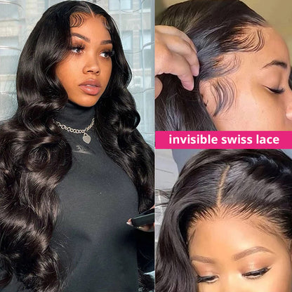 Loose Wave 13x4 HD Lace Front Wigs With Baby Hair 13x4 Undetectable Human Hair Glueless Wigs