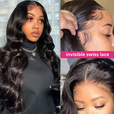 Loose Wave 13x4 HD Lace Front Wigs With Baby Hair 13x4 Undetectable Human Hair Glueless Wigs