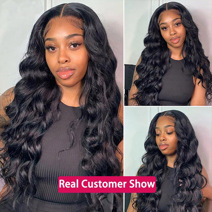 Loose Wave 13x4 HD Lace Front Wigs With Baby Hair 13x4 Undetectable Human Hair Glueless Wigs