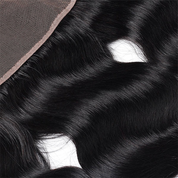 Mink 8A Brazilian Virgin Hair Body Wave 3 Bundles with 13X4 Lace Frontal