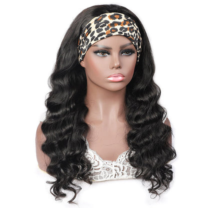 Loose Wave Virgin Human Hair 150% Density Headband Wigs Glueless For Black Women