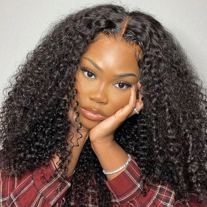 Curly Human Hair Wig 5x5 HD Lace Closure Wigs Glueless Lace Wig