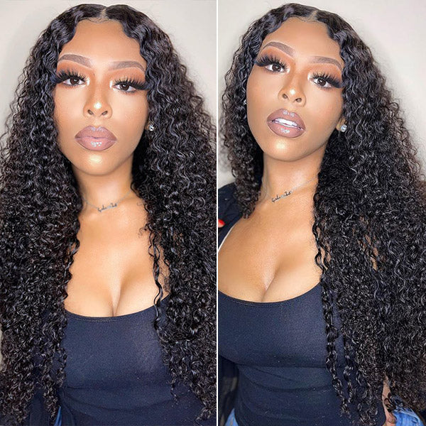 Curly Human Hair Wig 5x5 HD Lace Closure Wigs Glueless Lace Wig