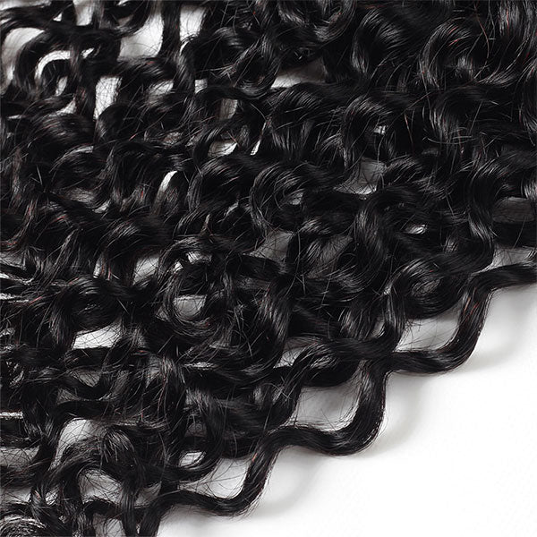 High Quality Virgin Curly Hair 3 Bundles With 13*4 Lace Frontal In Stock  Hair Color: Natural Black Color