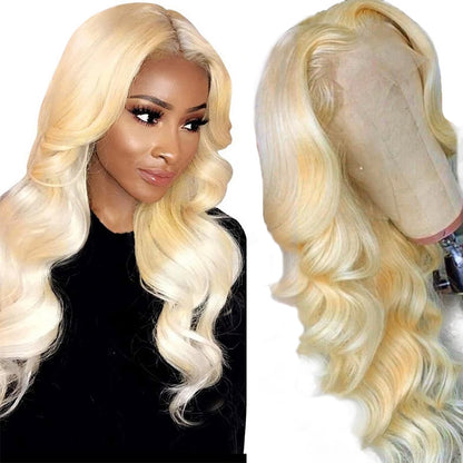 613 Honey Blonde Wig 4x4 HD Lace Closure Wig Body Wave Closure Wig Glueless Wig