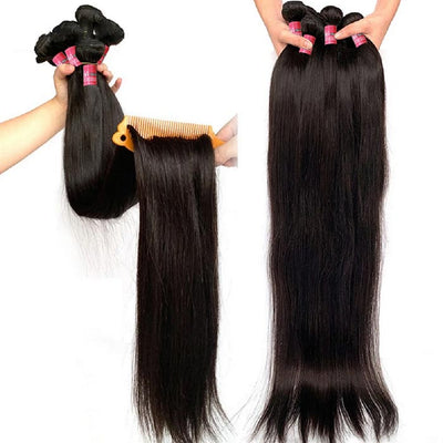 Mink Hair Virgin Indian Straight Hair 3 Bundles Human Hair Weave
