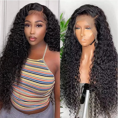 Ready To Go Water Wave Wig 13x4 Lace Front Wig Human Hair Invisible Long Front Wig