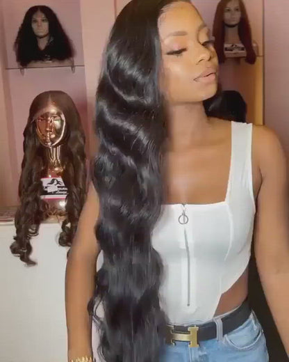 13x6 HD Lace Front Wig Pre Plucked Body Wave Lace Frontal Wig Glueless Body Wave Human Hair Wig