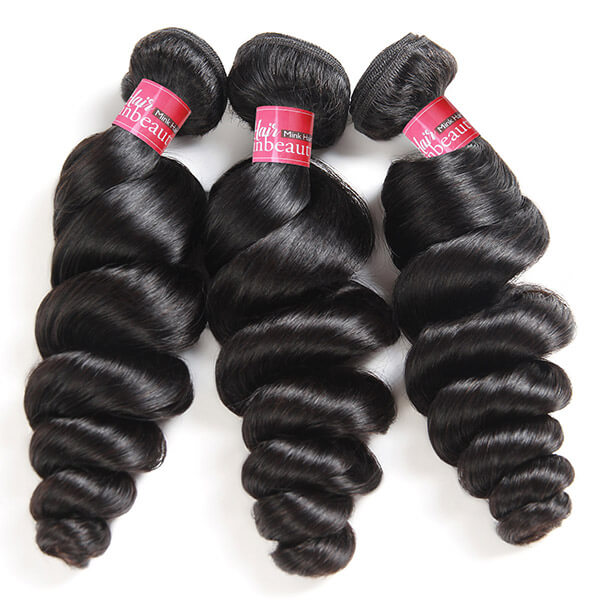 100% Raw Indian Virgin Human Hair 3 Bundles Virgin Loose Wave Hair Wave