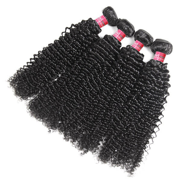 Brazilian Curly Hair With 4*4 Lace Closure 100% Unprocessed Human Hair Extension