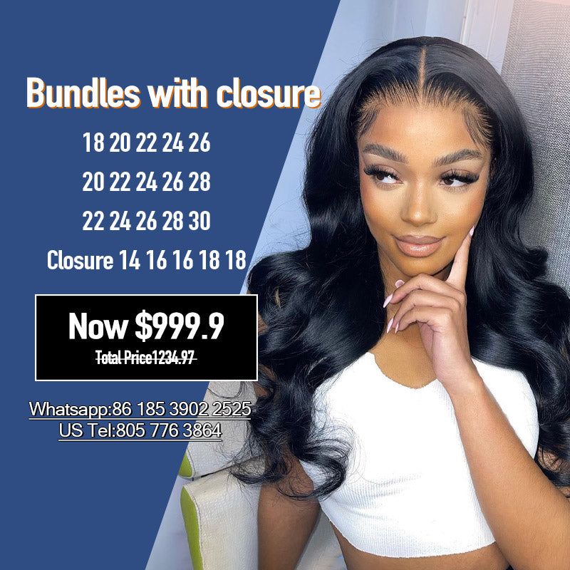 Bundles and HD Lace Closure Pack Sale