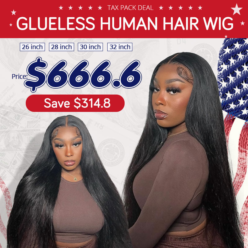 Glueless Wigs 26 28 30 32 Inch Pack Deal