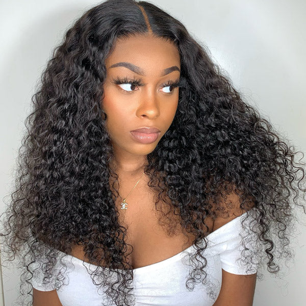 Curly Human Hair Wigs Transparent HD Glueless Lace Front Wigs With Baby Hair 13x4 HD Frontal Wigs