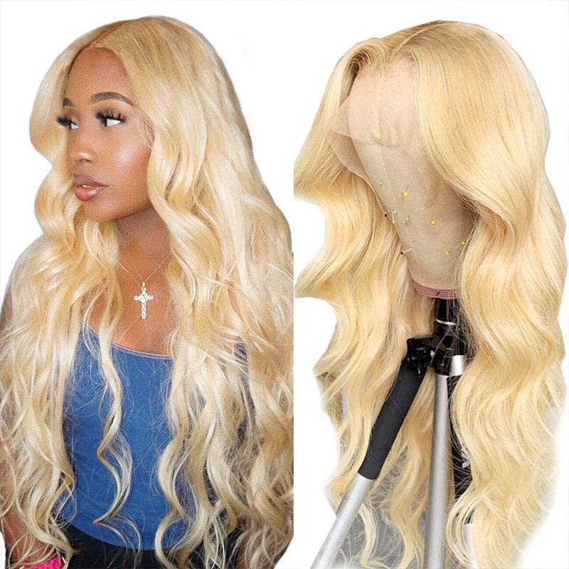 Ready Go 613 Blonde Lace Front Wigs Body Wave Hair 13x6 Lace Frontal Glueless Wigs Long Blonde Wig 40 Inch