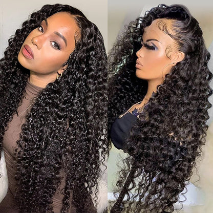 Water Wave Wig Affortable Wet And Wavy Human Hair Wig 6x6 HD Lace Closure Glueless Wigs