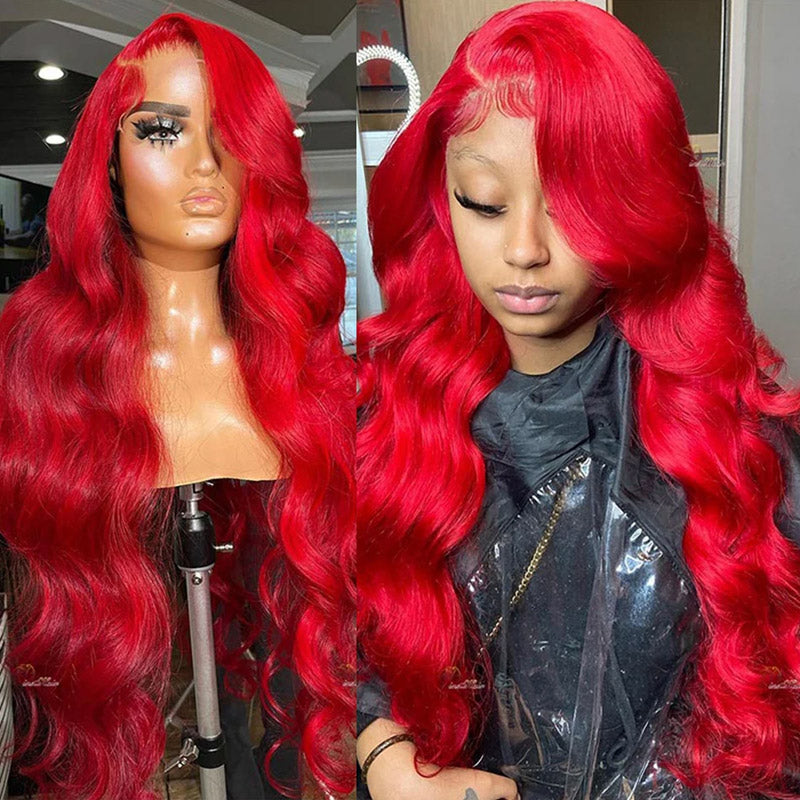 Trendy Colored Wig 26''= $179.99  | 180% Density Pre Cut & Pre Plucked & Bleached Knots Wear Go 13*4 Lace Front Human Hair Wig Deal