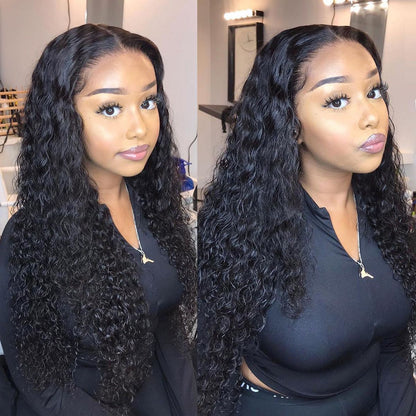 13x6 HD Lace Frontal Wig Curly Human Hair Wig HD Lace Glueless Kinky Curly Lace Front Wig