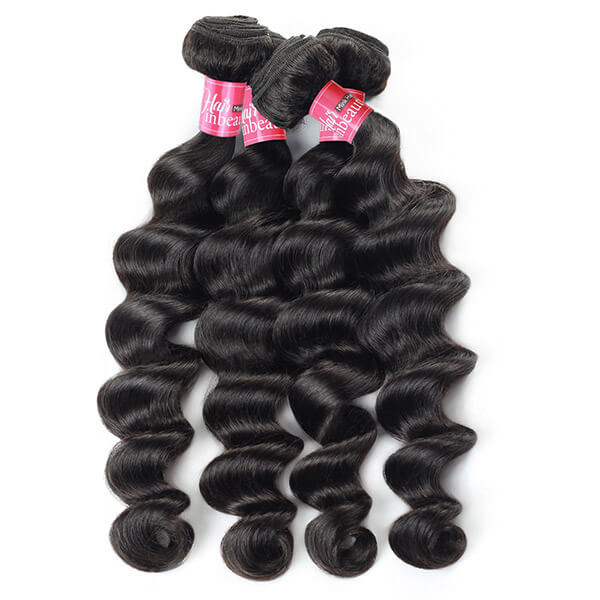 Brazilian Loose Deep Wave With 4*4 Lace Closure 100% Unprocessed Human Hair Extension