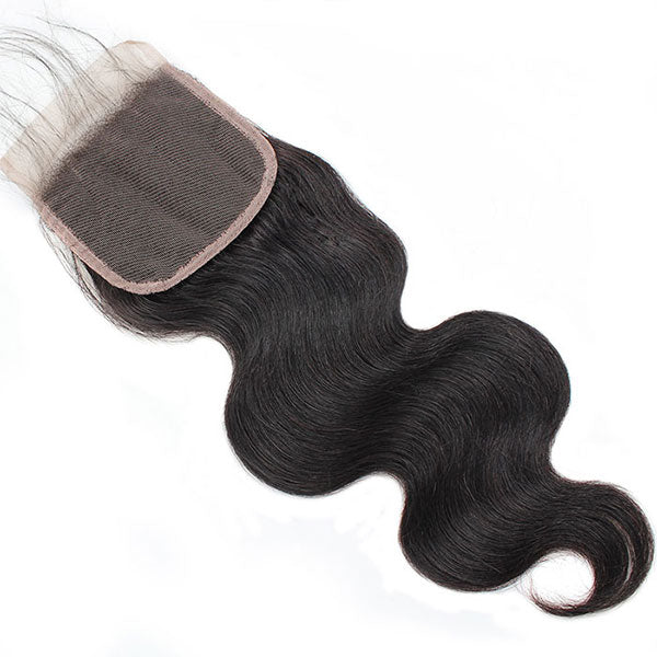 Malaysian Hair Body Wave With 4*4 Lace Closure 100% Unprocessed Human Hair Extension