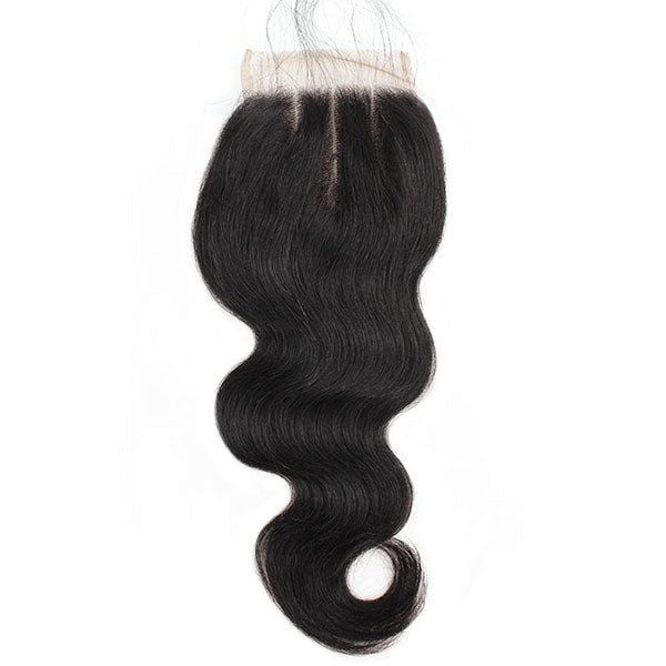 Indian Hair Body Wave With 4*4 Lace Closure 100% Unprocessed Human Hair Extension