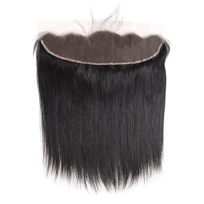 100% Brazilian Straight Hair 4 Bundles with 13*4 Lace Frontal