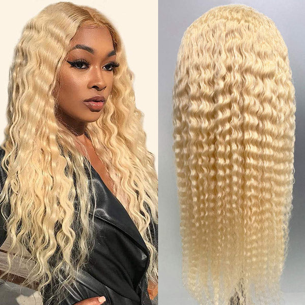 Wear and Go 13x4 Lace Front Wig Blonde 613 Loose Deep Wave Lace Frontal Wig Long 40 Inch Glueless Long Wigs