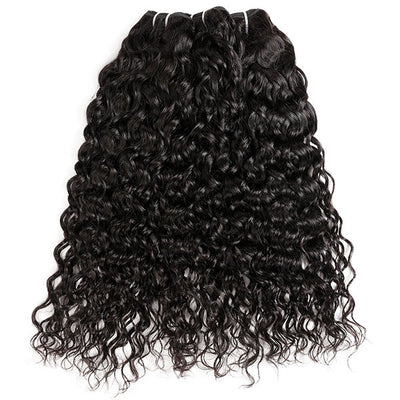 Brazilian Water Wave With 4*4 Lace Closure 100% Unprocessed Human Hair Extension
